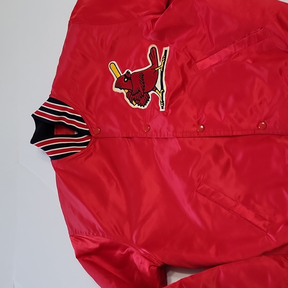 Vintage St Louis Cardinals Satin Bomber Jacket - Picture 1 of 16